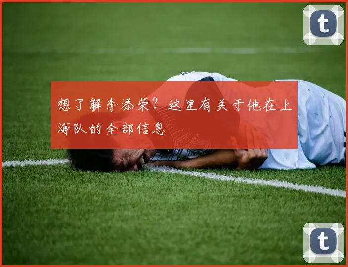 想了解李添荣？这里有关于他在上海队的全部信息